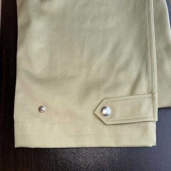 Burberry Khaki Pleated Trousers new without tags - Picture 3 of 8
